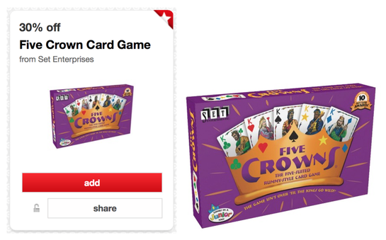 Five Crowns Card Game : Target