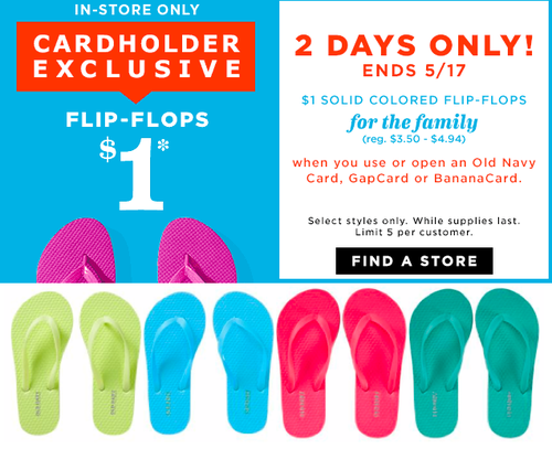 gap flip flops $1