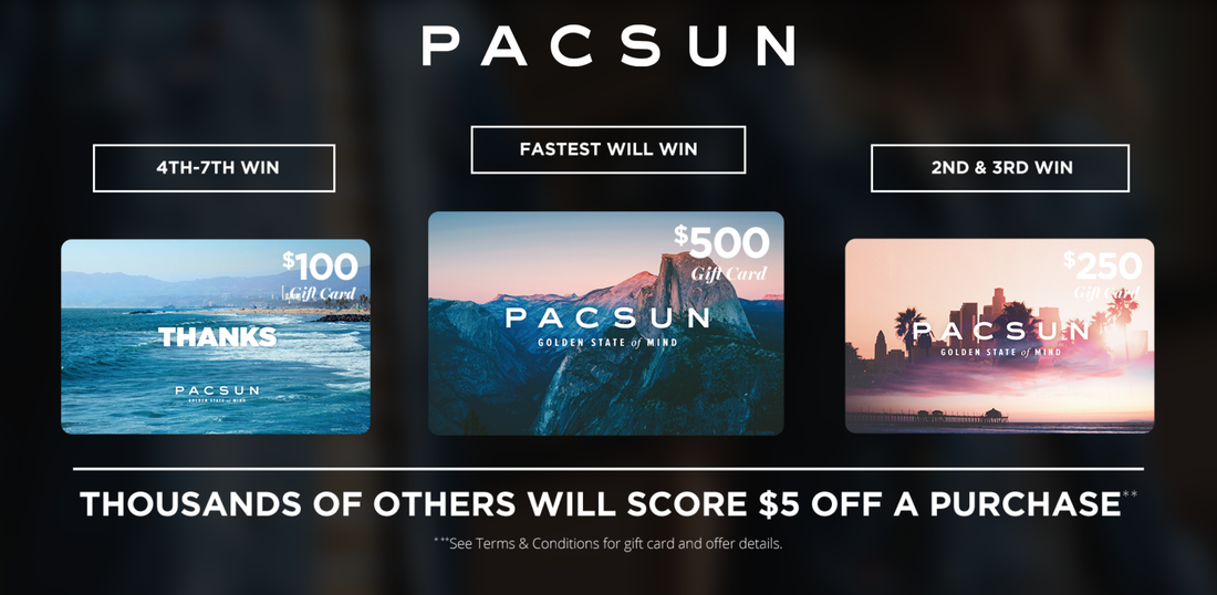 Possibly Score A Free 500 Pacsun Gift Card Don T Miss Out