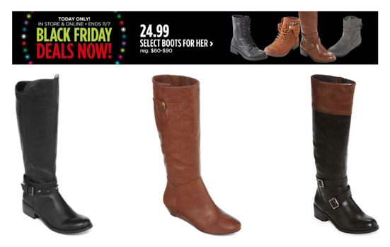 jcpenney sale boots