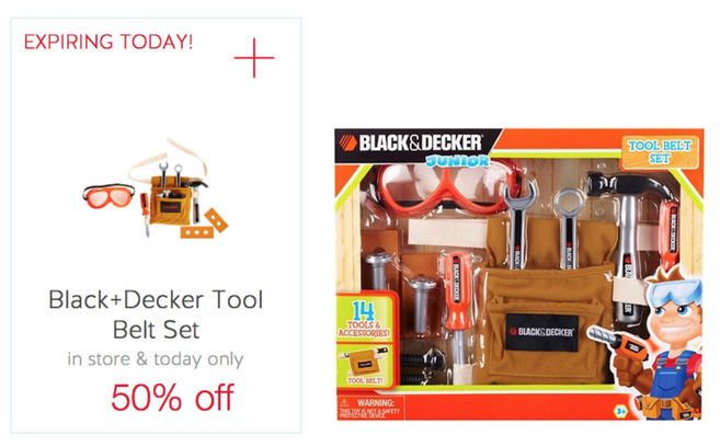 Target: New 50% off Black+ Decker Tool Belt Set Cartwheel Offer (Valid  Today ONLY) = As low as $2.99 (Regularly $9.99) - Dapper Deals