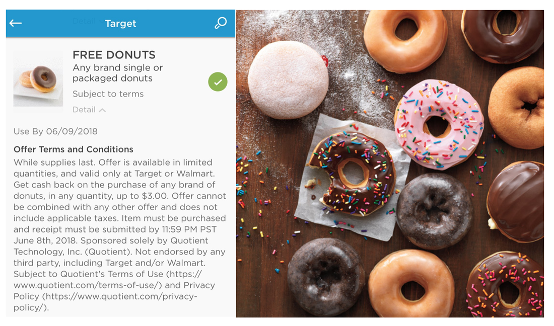 Hot Target Walmart Free Donuts After Coupons Com Cash Back Offer Up To 3 Value Dapper Deals