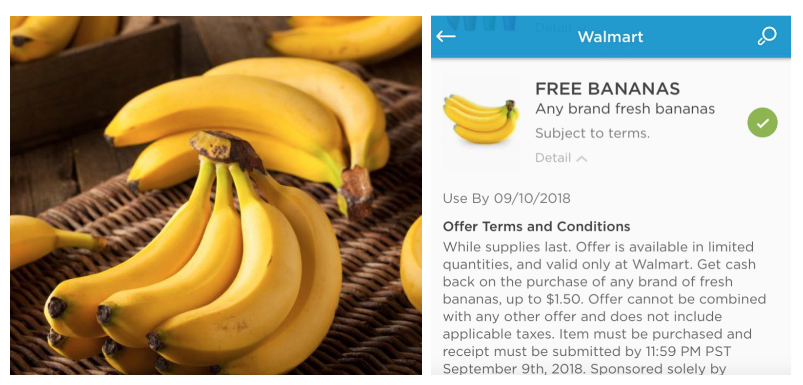 Hot Walmart Free Bananas After Coupons Com Cash Back Dapper Deals