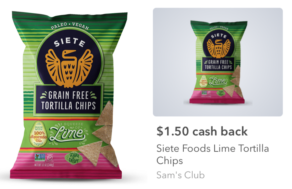 Sam's Club: Siete Foods Grain Free Lime Tortilla Chips (Made with 100%  Avocado Oil) Only $ after iBotta Cash Back Offer - Dapper Deals